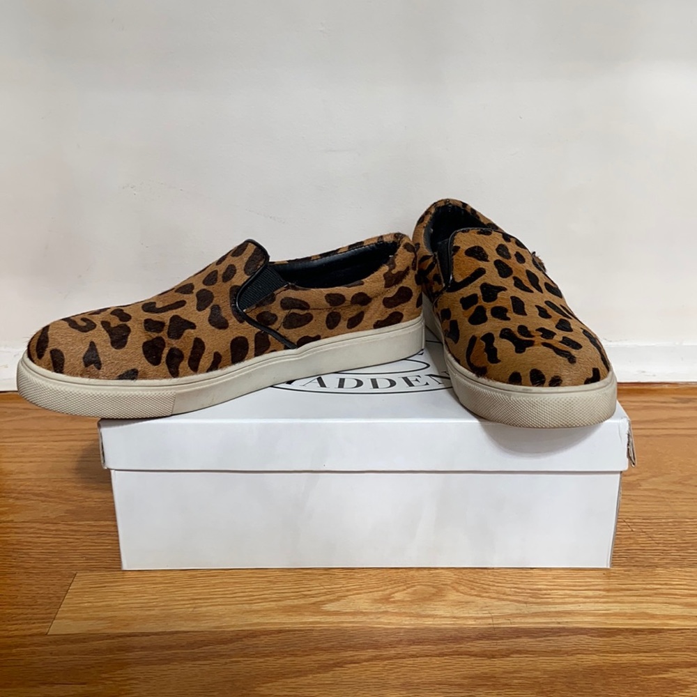 Steve Madden Leopard Slip on Sneaker